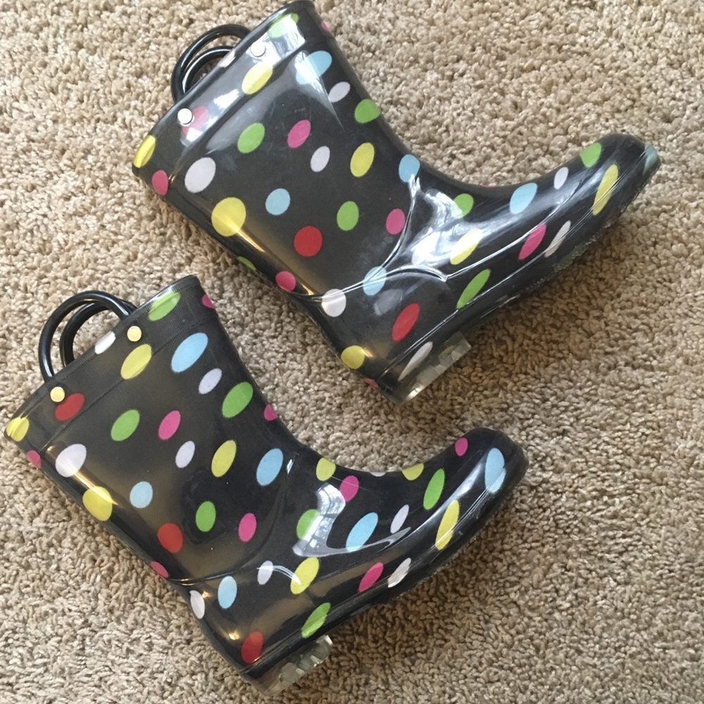 Toddler girls size 10/11 rain boots EUC